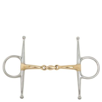 BR Double Broken Gag Gebiß Soft Contact 14 mm Schere 165 mm