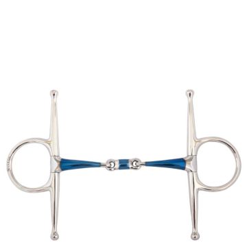 BR Doppelgelenk volle Wange Sweet Iron 14 mm 11.5 Blau / Silber