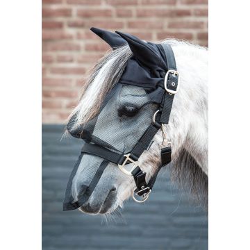 Harry's Horse FliegenmaskenHalfter mit Ohren Cob Schwarz
