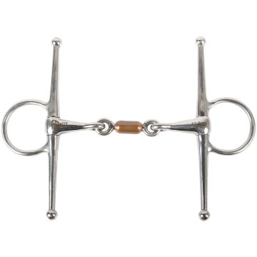 Harry's Horse Gag / Eggbutt Doppelgelenk Kupferrollen 13mm 13,5 RVS