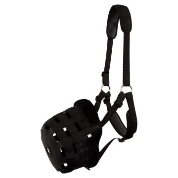 BR Grasende Maske Kunstfell E.Full Schwarz