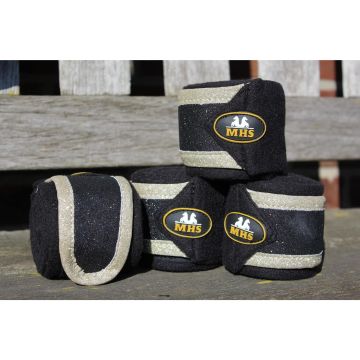 MHS Verbandset "Glitter" Shet Schwarz / Gold