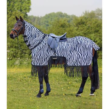 Waldhausen Fliegenausreitdecke Zebra mit Fransen