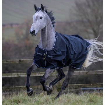 Bucas Trab-Regendecke 50 Gramm 115/152 cm Schwarz / Weiß